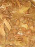 Brown beans and tenderloin roast