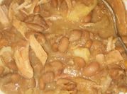 A picture of pork tenderloin and cabbage