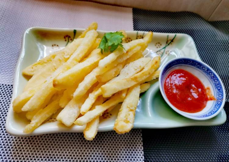 Resep Kentang goreng rumahan rasa  resto food fast yang Bikin Ngiler