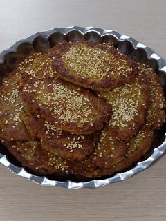عکسی از دستور کتلت کنجدی