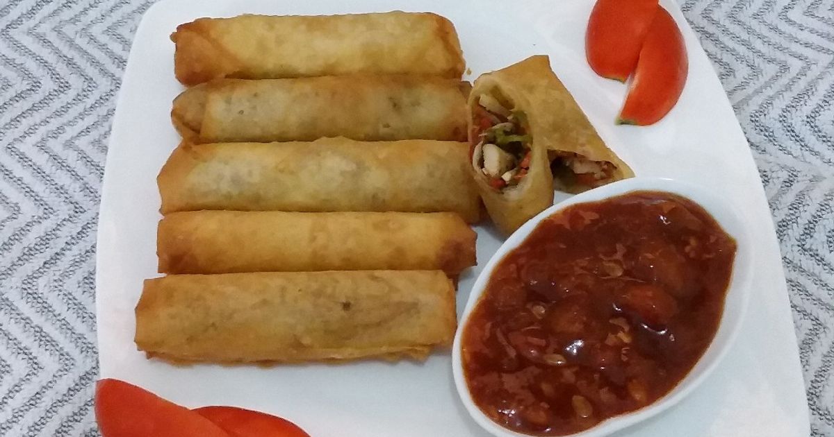 Spring Roll Recipe by Man o Salwa By Neelam Saleem - Cookpad