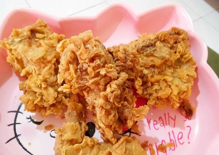 Cara Gampang Membuat Ayam Goreng (Fried Chicken Ala KFC), Menggugah Selera