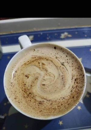 A picture of Frothy coffee.