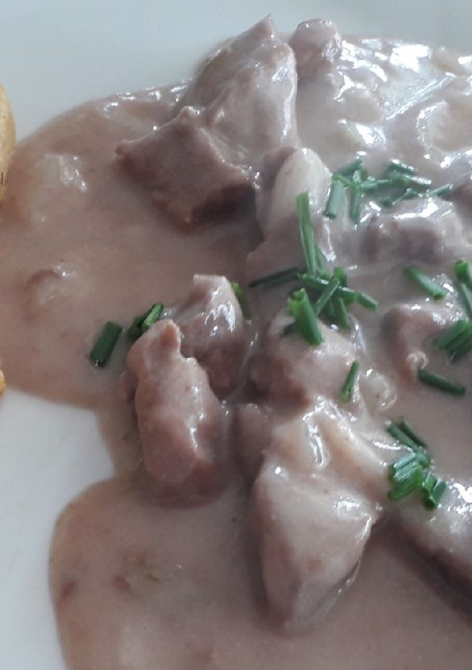 Una foto de Strogonoff de carne 😋