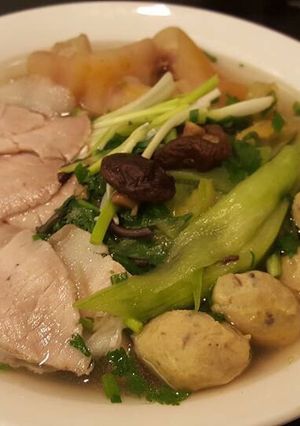 Hình của món Bún Dọc Mùng.