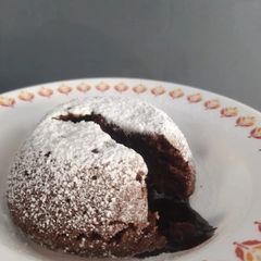 A picture of Chocolava cake.