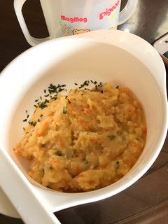 Foto resep Mpasi Mashed potato salmon