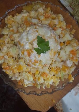 O poză a rețetei Salată de beouf pentru cei mici.