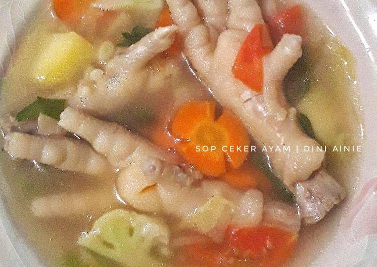 Cara Gampang Membuat Sop Ceker Ayam, Enak