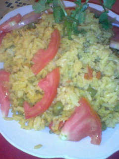 Una foto de Arroz con vegetales