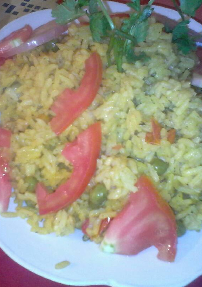 Una foto de Arroz con vegetales
