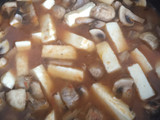Champiñones con carne