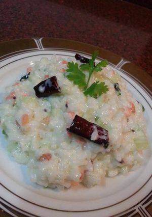 A picture of Curd rice.