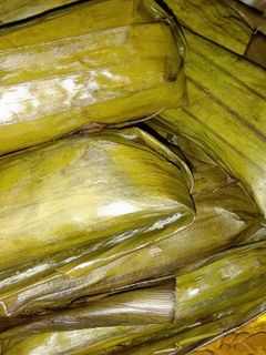 Foto resep Lontong isi Oncom pedas