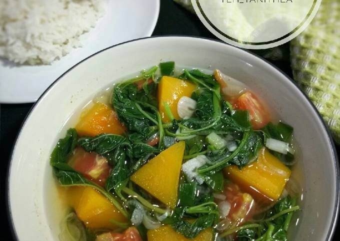 Resep Sayur Bening Labu Kuning Bayam Bikinramadanberkesan Oleh Teh