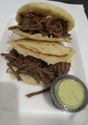Una foto de Arepa venezolana