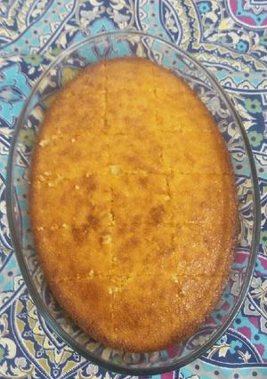 صورة لوصفة بسبوسة بطريقتي