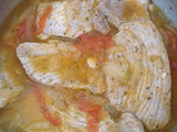 Filete jamón con salsa