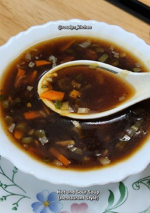 A picture of Hot and Sour Soup (Restaurant Style).