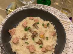 Risotto au foie gras aux girolles