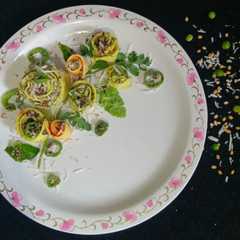Stuffed Moong dal Khandvi-レシピのメイン写真