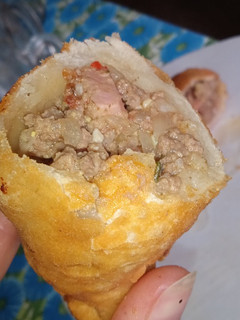 Una foto de Empanada de carne picada y chorizo fritas ❤️