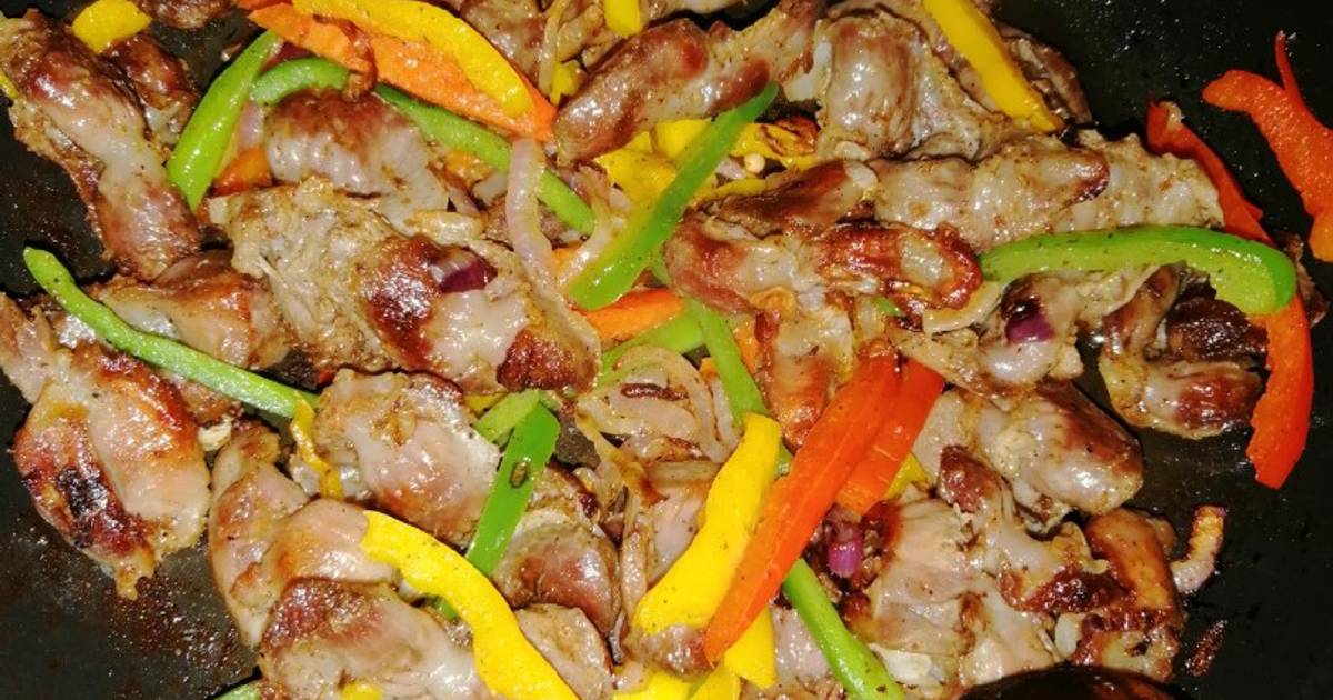 Stir fry gizzards Recipe by Sarah Machoka Cookpad