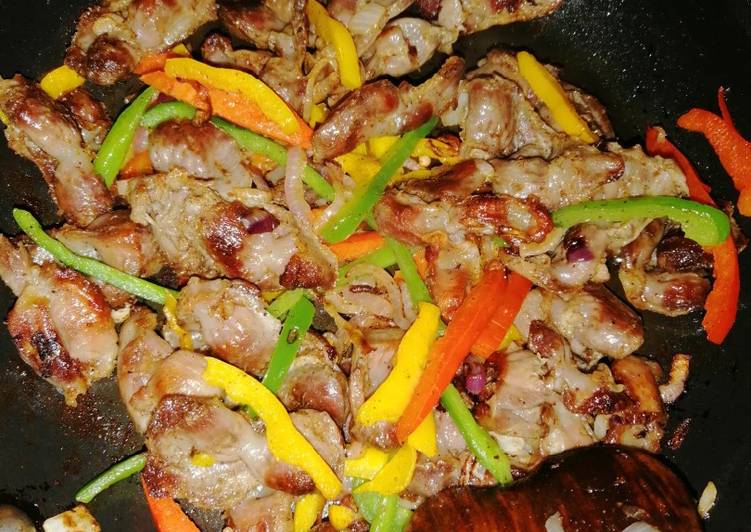 How to Make Any-night-of-the-week Stir fry gizzards