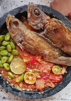 Foto resep Kerapu Goreng Sambel Cobek