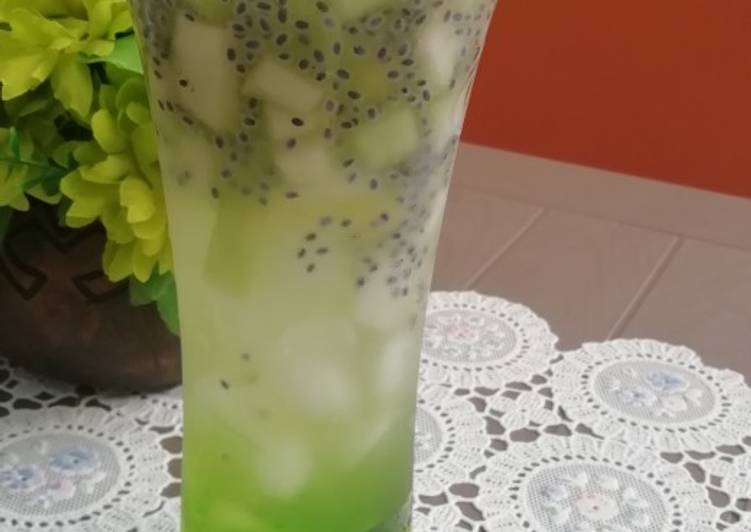 Resep Es Melon Selasih, Bisa Manjain Lidah