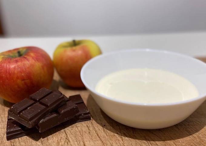 Fondu chocolat et pommes