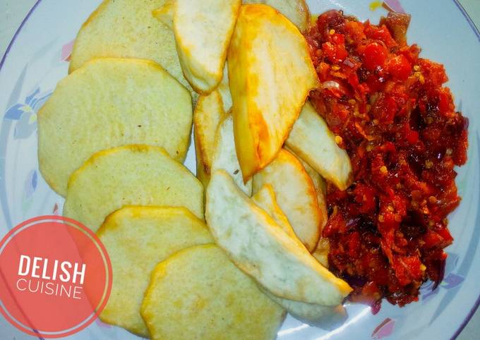 Recipe of Perfect Fries and pepper sauce