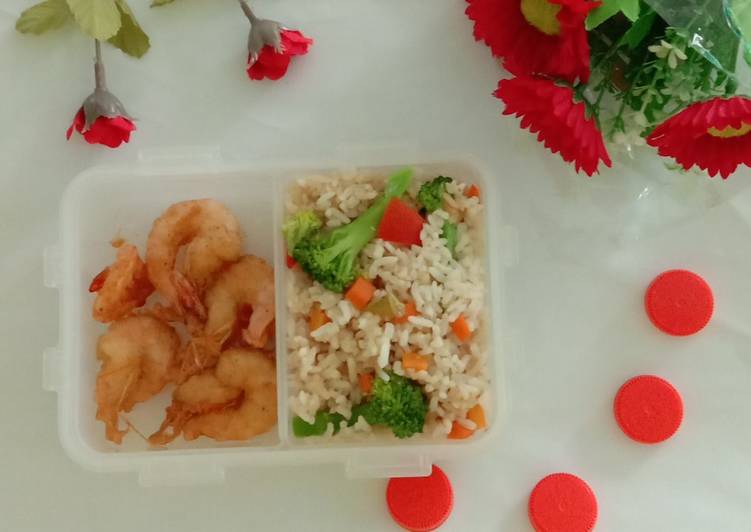 Bumbu mengolah Nasgor bekal yummiie brokotel (brokoli wortel) #3, Lezat