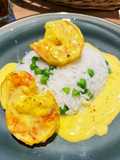 Riz aux scampis sauce safranée