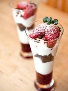 Epres pohárkrém recept II recept fotója