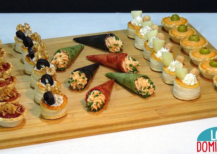 Canapés fáciles, rápidos y económicos. Especial Navidad