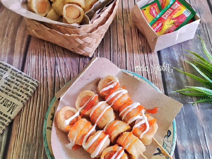 Langkah Mudah untuk Membikin Resep Sate Pempek Dos Sosis yang  Bikin Ketagihan Anti Ribet, Mantap