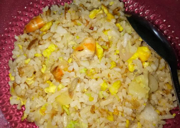 Masakan Populer Nasi Goreng Putih Praktis Banget Yummy Mantul