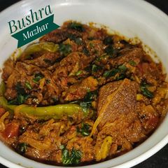 A picture of Karaly Gosht (Bitter Gourd).