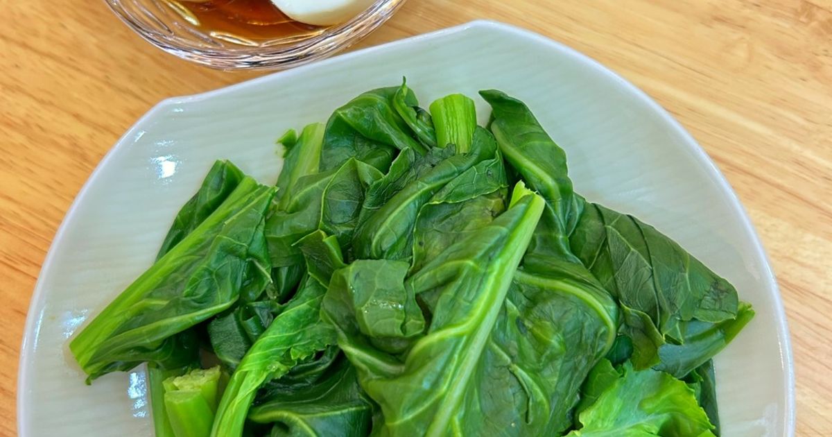 Cách Làm Món Cải Rổ Luộc Chấm Mắm Trứng của Bòn Bon - Cookpad