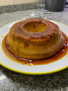 Una foto de Flan casero