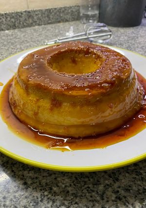 Una foto de Flan casero