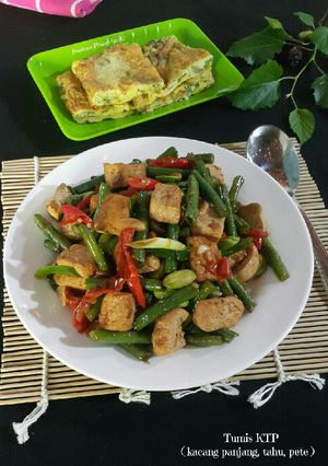 Foto resep #203 Tumis KTP (kacang panjang, tahu, pete)
