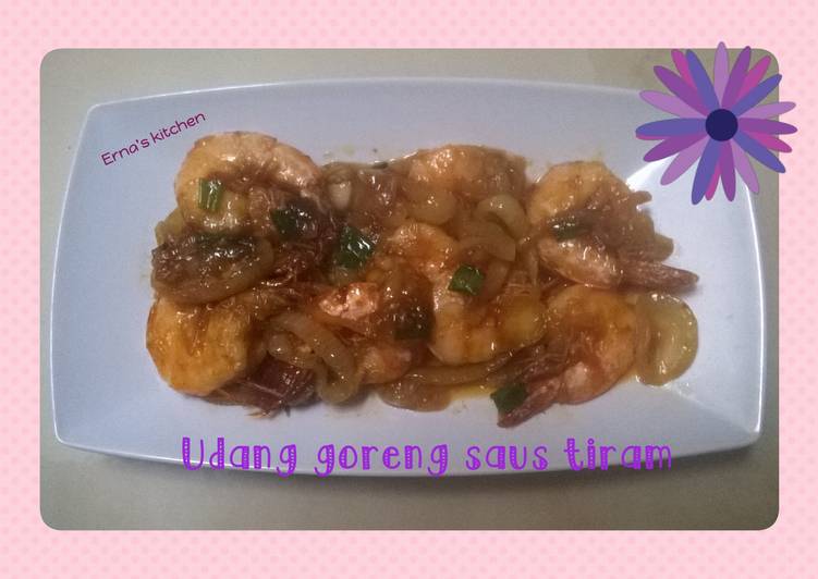 Resep Udang goreng saus tiram Anti Gagal