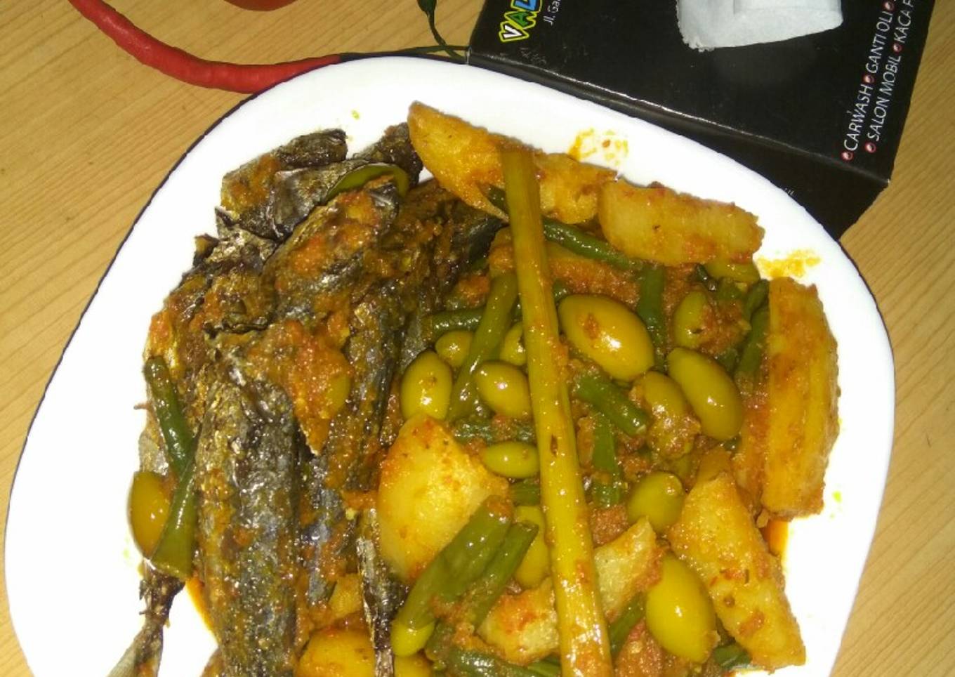 Kentang melinjo rica rica