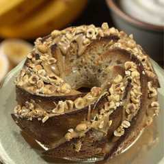 Ciambella alle Banane e Nocciole Senza Glutine-レシピのメイン写真