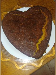 Una foto de Bizcocho de naranja y harina de avena