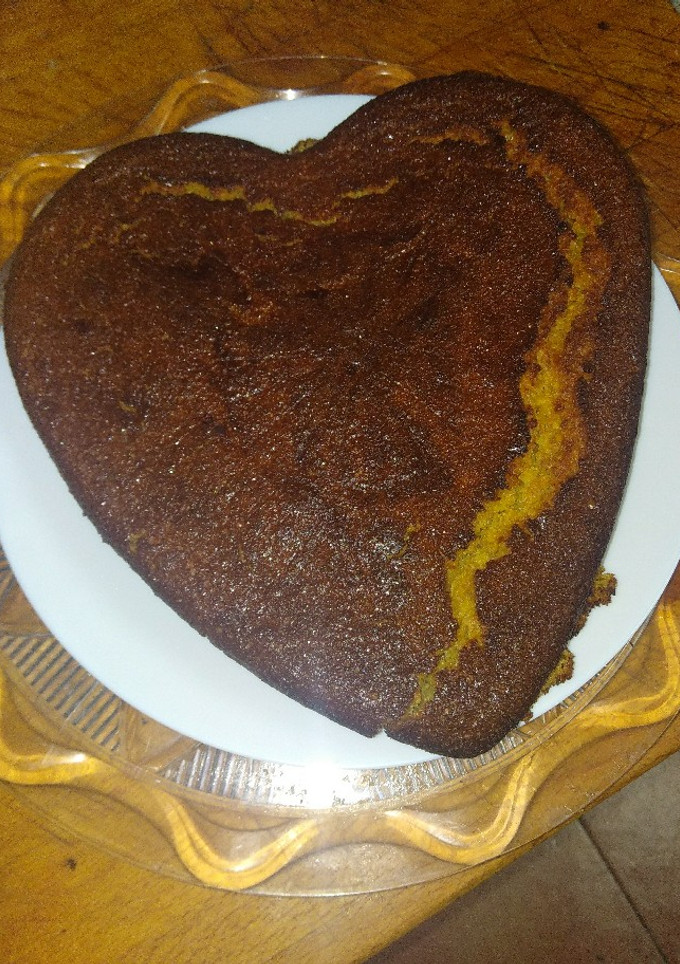 Una foto de Bizcocho de naranja y harina de avena