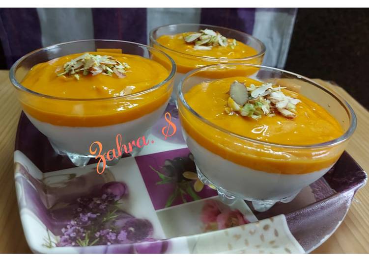 Recipe of Perfect Mahalabia with mango