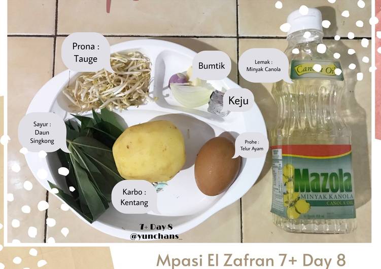 Resep Mpasi 7+ Day 8 : Bubur Kentang Telur Tauge Anti Gagal